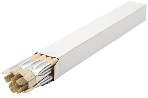 Creativ Company Wooden brushes No. 14 long handle 12pcs.